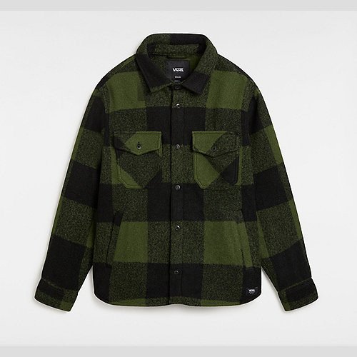 DENBY FUZZY SHACKET (BLACK/LODEN GRE) MEN BLACK