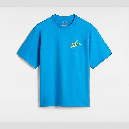 VANS Dettori Loose Fit T-shirt (malibu Blue) Men Blue, Size XXL