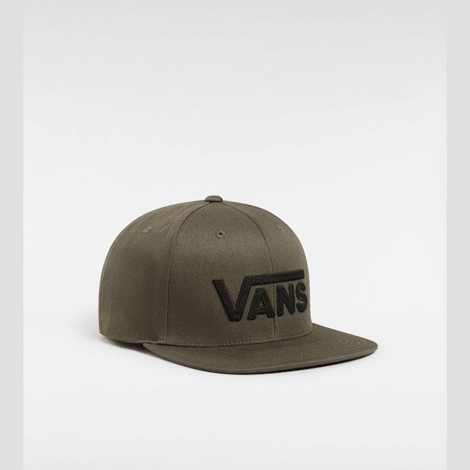 Vans - Drop V Snapback Hat, Man, Green, Size: One size