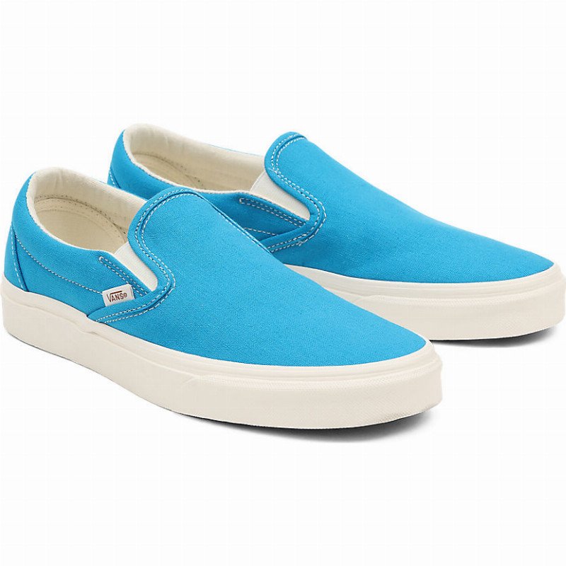 ECO THEORY CLASSIC SLIP-ON SHOES ((ECO THEORY) HAWAIIAN SURF/NATURAL) MEN,WOMEN BLUE