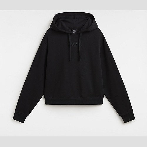 VANS Essential Relaxed Fit Pullover Hoodie (black) Women Black, Size XS