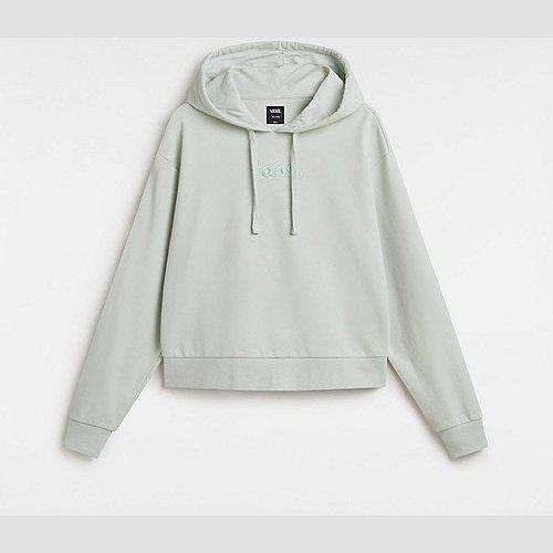 VANS Essential Relaxed Fit Pullover Hoodie (pale Aqua) Women Green, Size XS
