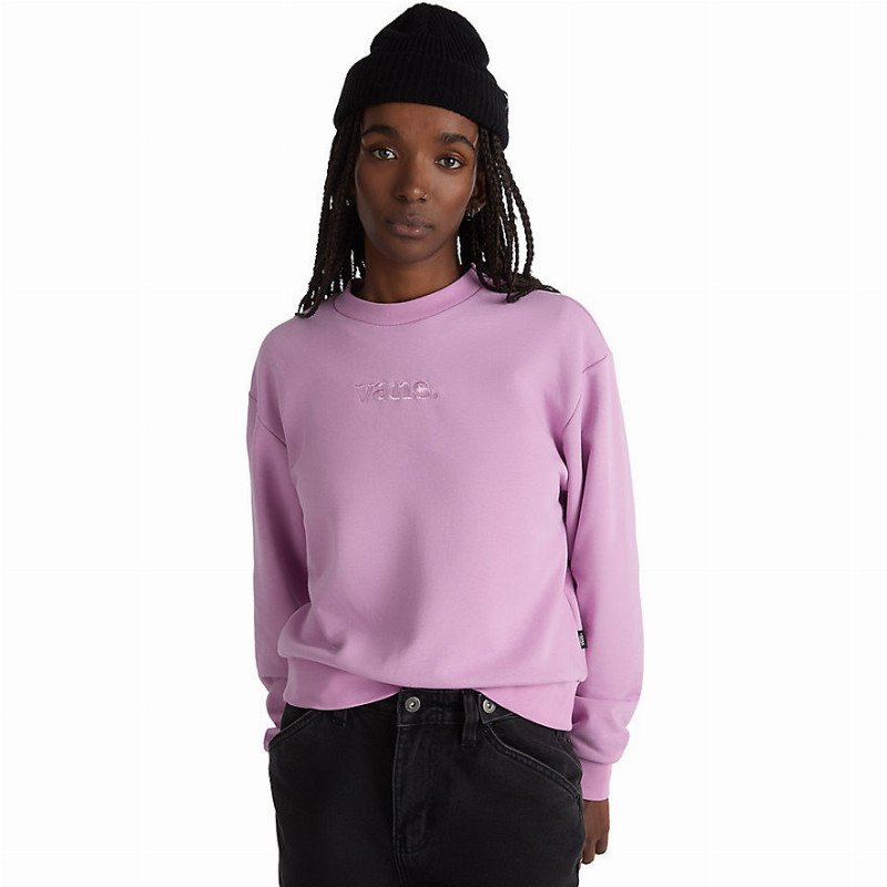 VANS Essential Relaxed Fit Sweatshirt (smoky Grape) Women Purple, Size XS
