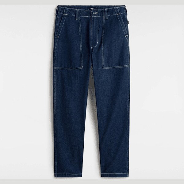 Vans - Fatigue Tapered Denim Trousers, Man, Blue, Size: 38