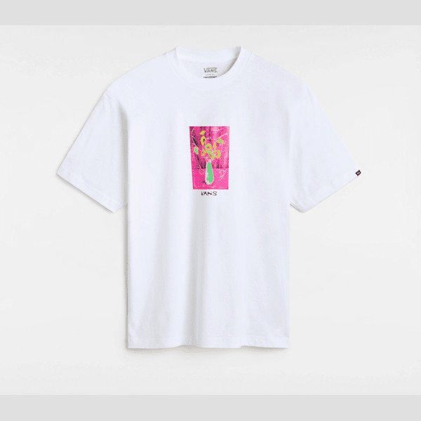 Vans - Floral DÃ©cor T-Shirt, Man, White, Size: XS