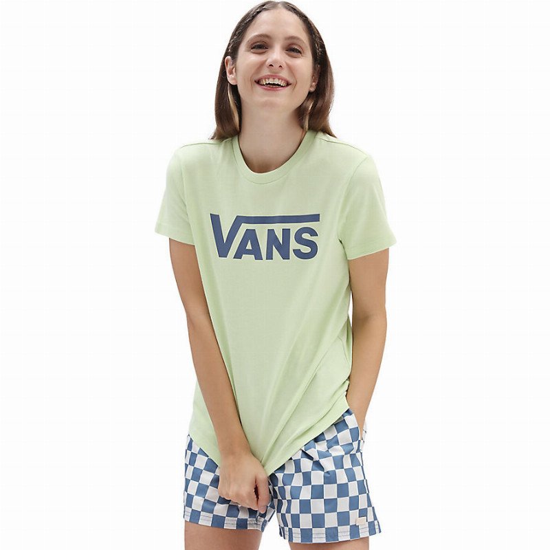 FLYING V CREW T-SHIRT (BUTTERFLY) WOMEN GREEN