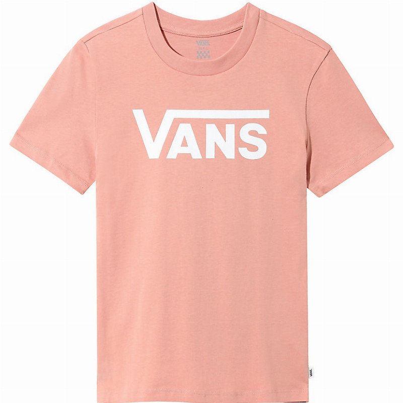 VANS Flying V Crew Tee (rose Dawn) Women Pink, Size XS