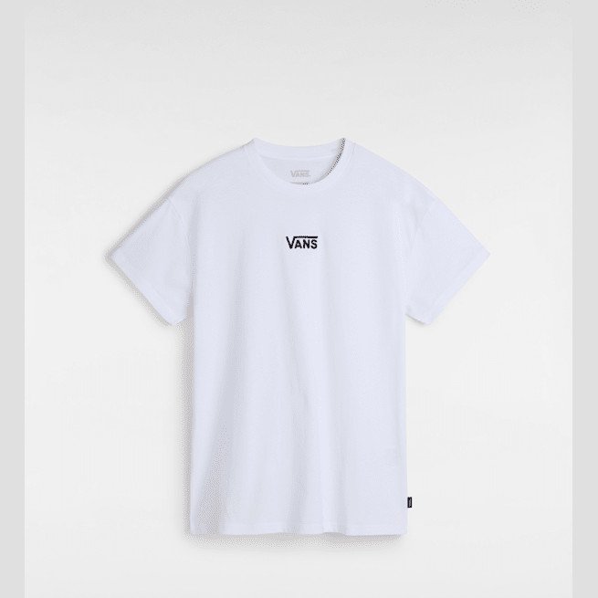 Vans - Flying V Oversized T-shirt, Woman, White, Size: L