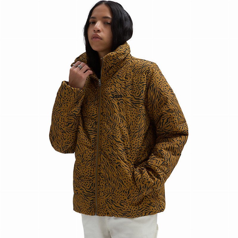 FOUNDRY PRINT PUFF MTE JACKET (GOLDEN BROWN) WOMEN BROWN