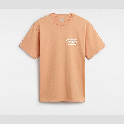 VANS Full Patch Back T-shirt (copper Tan-white) Men Orange, Size L