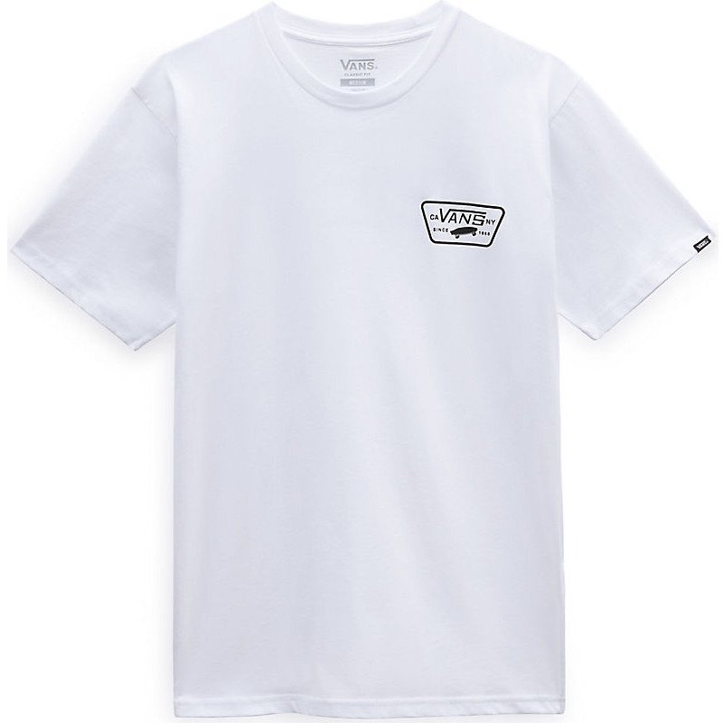 VANS Full Patch Back T-shirt (white/black) Men White, Size XXL