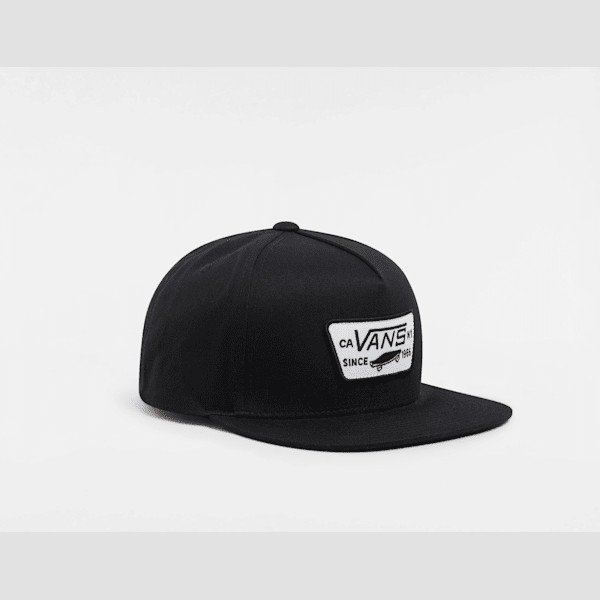 Vans - Full Patch Snapback Hat, Man, Black, Size: One size