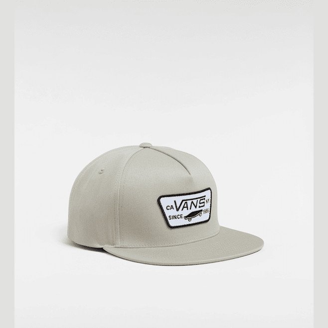 Vans - Full Patch Snapback Hat, Man, Grey, Size: One size