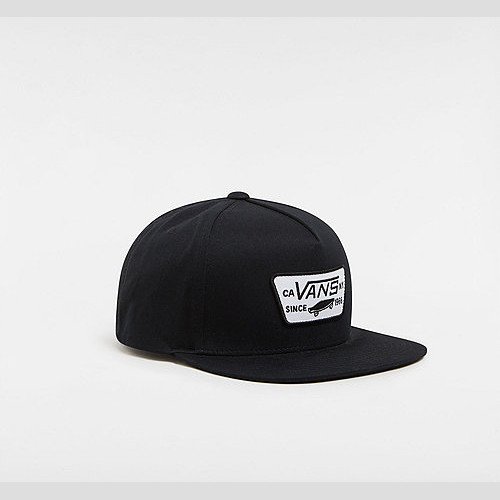 VANS Full Patch Snapback Hat (true Black) Unisex Black, One Size