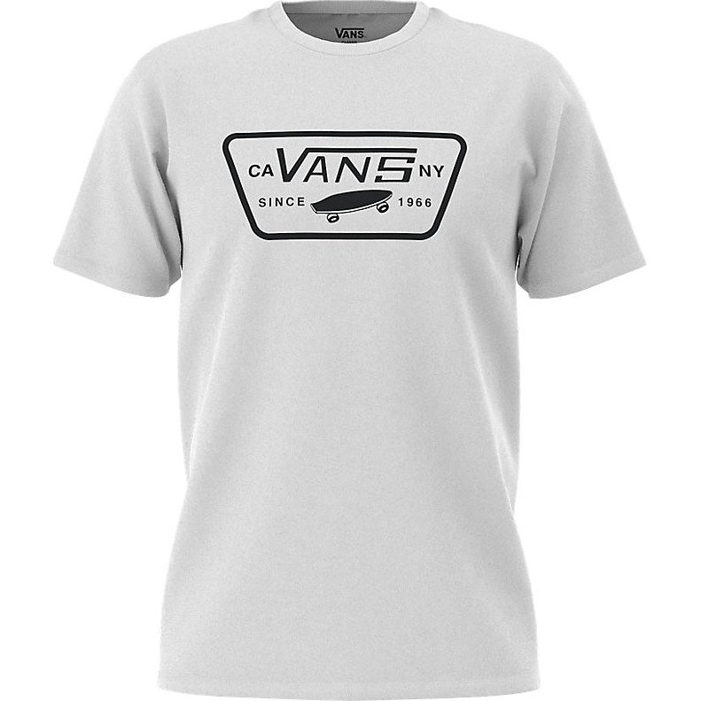 VANS Full Patch T-shirt (white-black) Men White, Size XXL