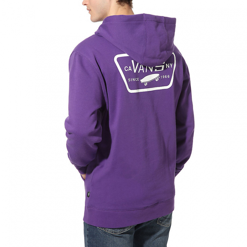 purple vans hoodie mens