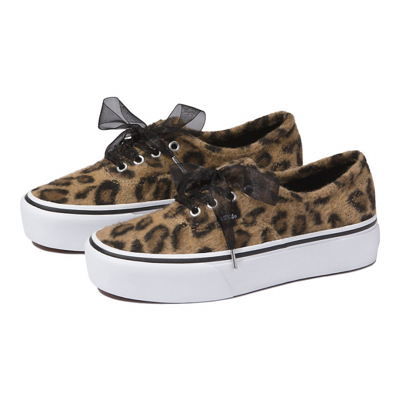 platform vans leopard