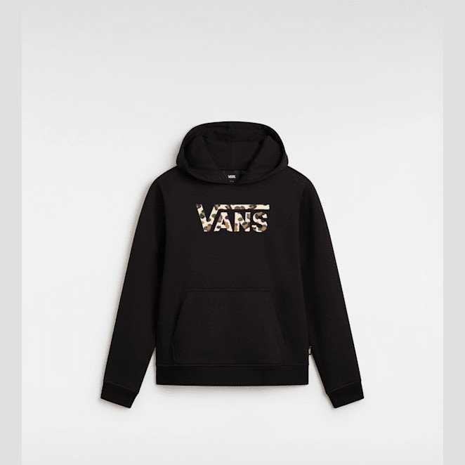 Vans - Girls Felidae Drop V pullover Hoodie (8-14 years), Black, Size: M