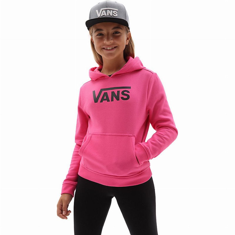 VANS Girls Flying V Hoodie (8-14 Years) (fuchsia Purple) Girls Pink, Size XL