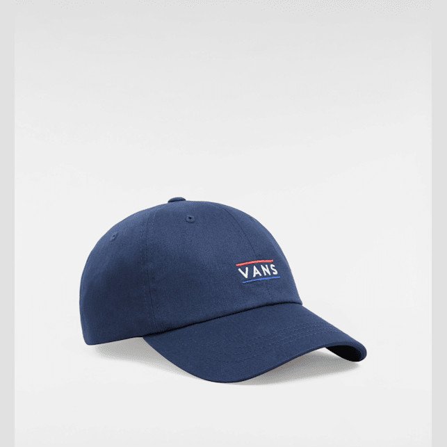 Vans - Half Box Curved Bill Jockey Hat, Man, Blue, Size: One size