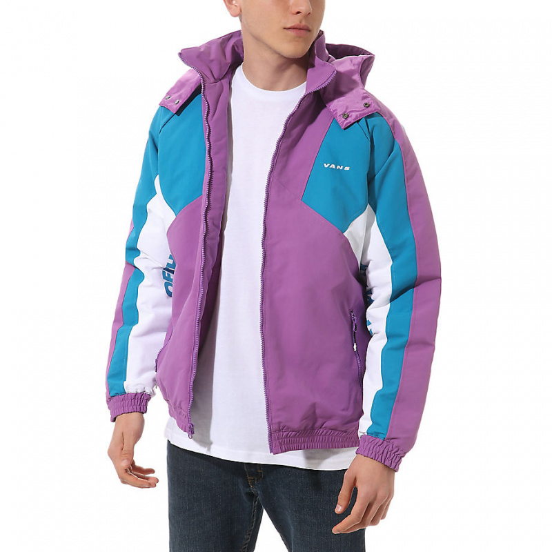 purple vans windbreaker