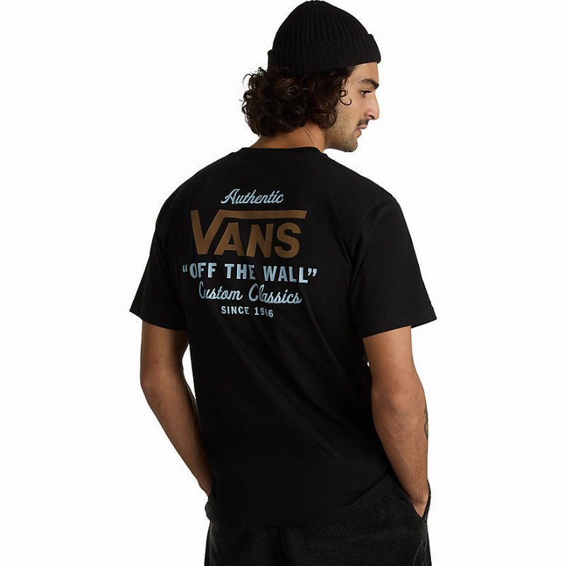 VANS Holder St Classic T-shirt (black-antelope) Men Black, Size XL