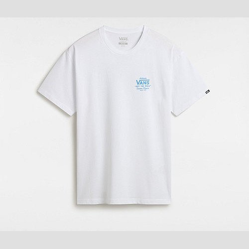 VANS Holder St Classic T-shirt (white-malibu Blue) Men White, Size XXL