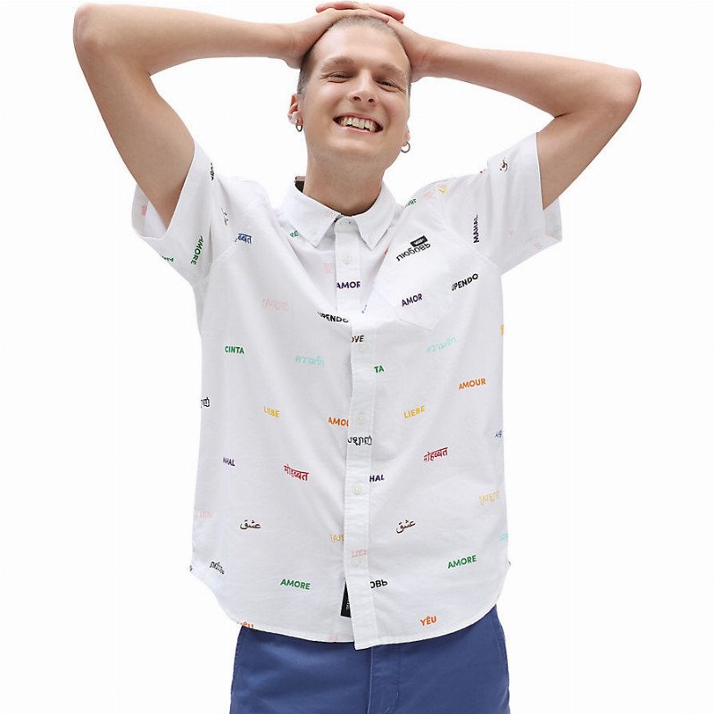 HOUSER SHIRT ((PRIDE) WHITE) MEN,WOMEN WHITE