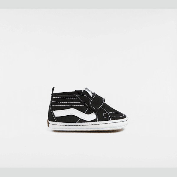 Vans - Infant Sk8-Hi Crib Shoes (0-1 year), Black, Size: 0.5