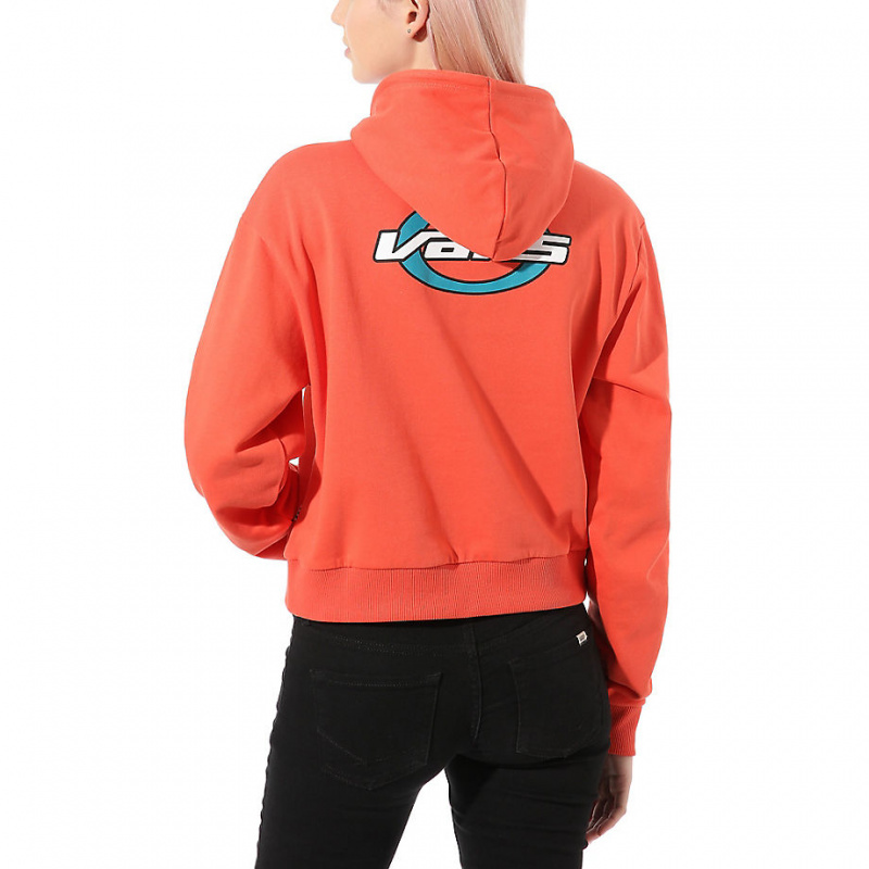 womens red vans hoodie