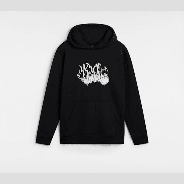 Vans - Kids Burnout Pullover Hoodie (8-14 Years), Black, Size: L