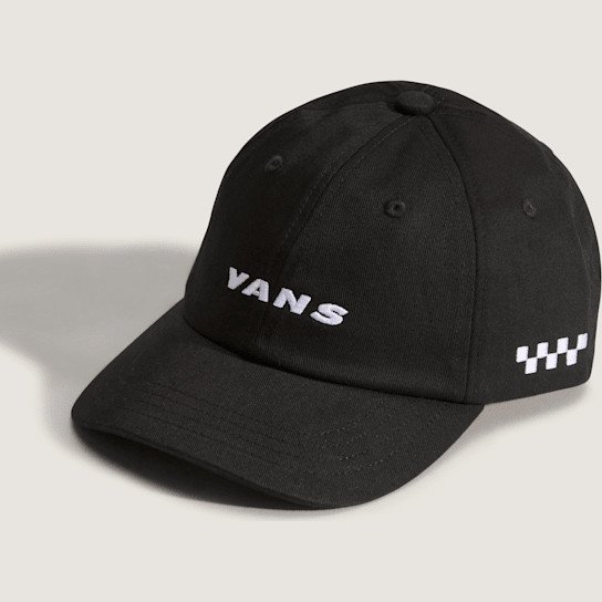 Vans - Kids Check Side Bill jockey Hat, Black, Size: One size