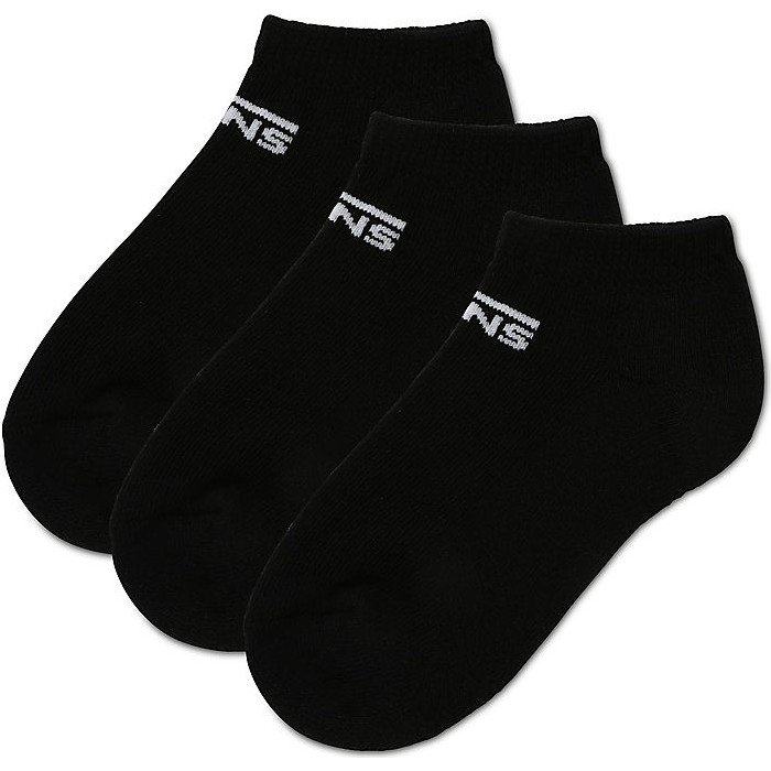 VANS Kids Classic Kick Socks (3 Pairs, 2-4 Years) (black) Toddler Black, One Size