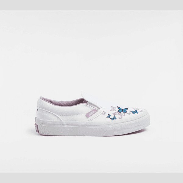Vans - Kids Classic Slip-On Shoes (4-8 Years), White, Size: 1