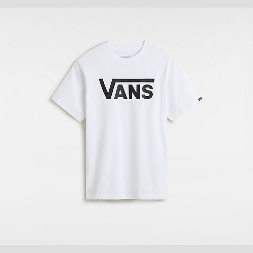 KIDS CLASSIC T-SHIRT (8-14+ YEARS) (WHITE/BLACK) BOYS,GIRLS WHITE