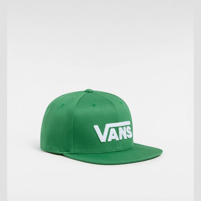 Vans - Kids Drop V II Snapback Hat (8-14 Years), Green, Size: One size