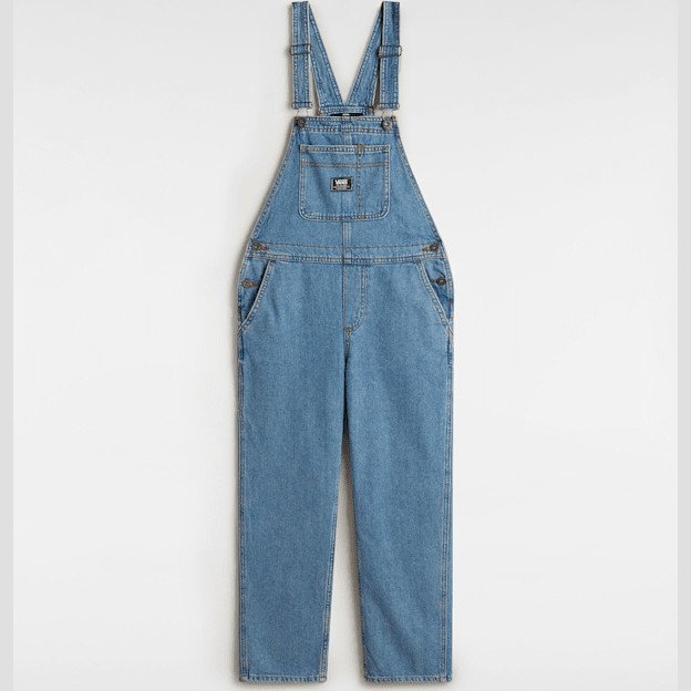Vans - Kids Groundwork Denim Overall (8-14 Years), Blue, Size: XL