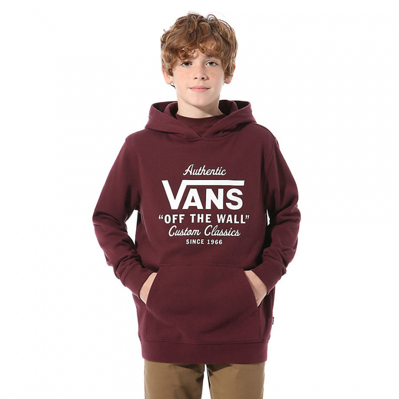 vans hoodie kids red