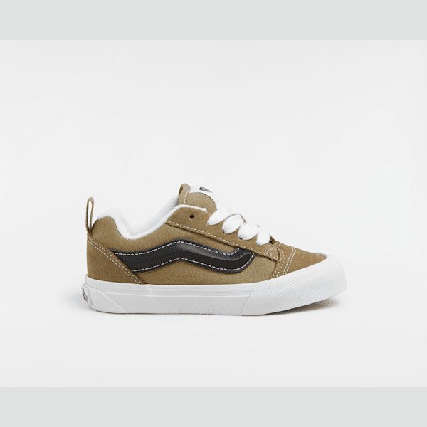Vans - Kids Knu Skool Shoes (4-8 years), Green, Size: 11.5