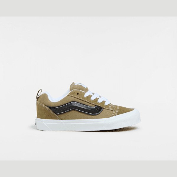 Vans - Kids Knu Skool Shoes (8-14 Years), Green, Size: 3