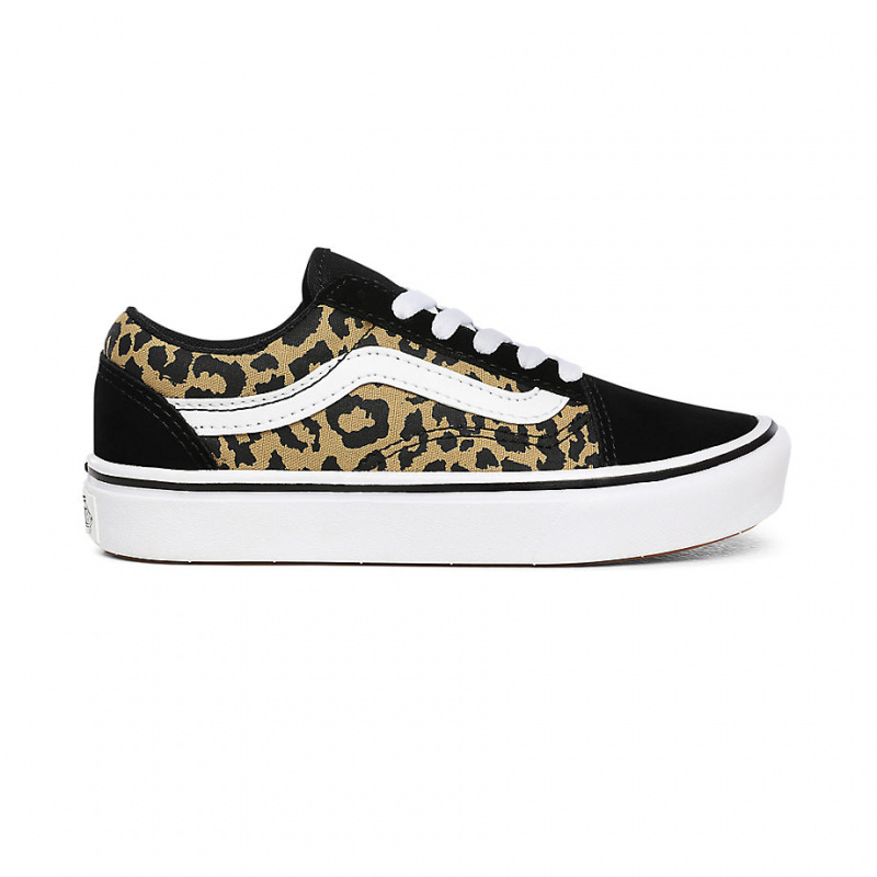 vans kids leopard