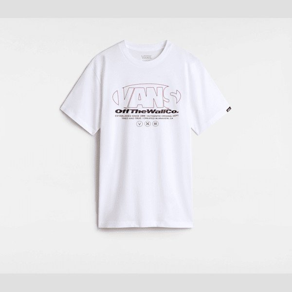 Vans - Kids Major Type T-Shirt (8-14 Years), White, Size: XL