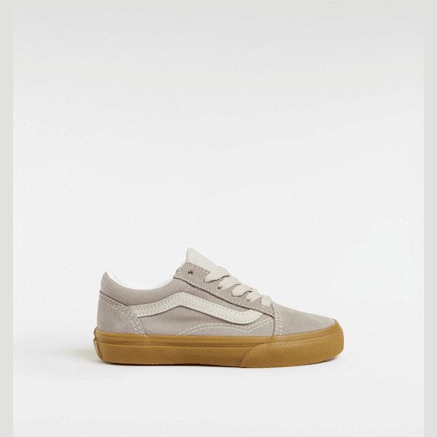 Vans - Kids Old Skool Shoes (4-8 Years), Grey, Size: 12
