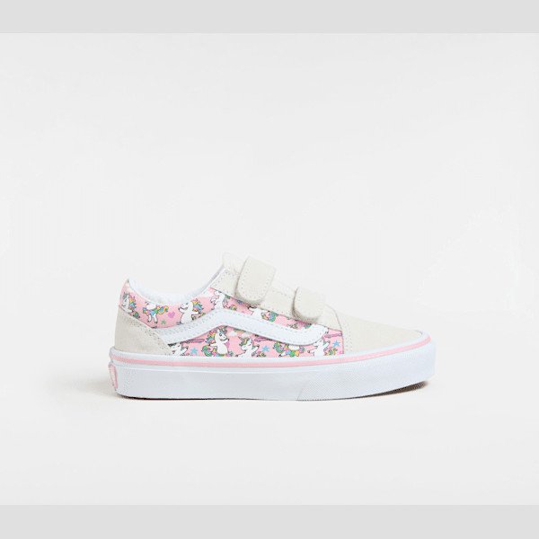 Vans - Kids Old Skool Unicorn Shoes (4-8 Years), White, Size: 1