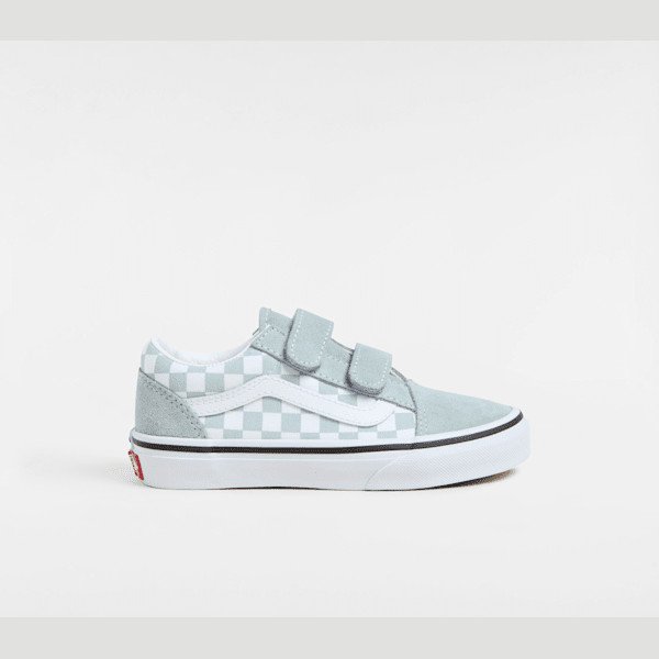 Vans - Kids Old Skool V Shoes (4-8 Years), Grey, Size: 12