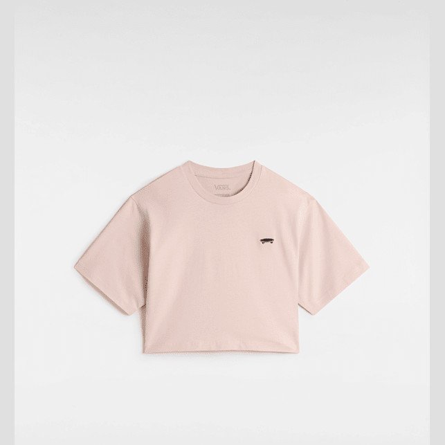 Vans - Kids Salton Crop T-Shirt (8-14 Years), Pink, Size: XL