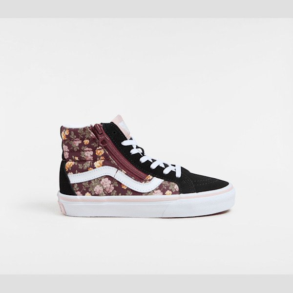 Vans - Kids SK8-Hi Side Zip (4-8 years), Black, Size: 1
