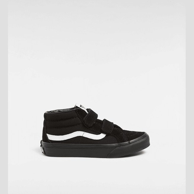 Vans - Kids Sk8-Mid Shoes (4-8 Years), Black, Size: 13