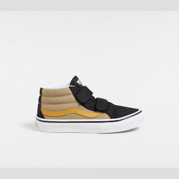  KIDS SK8-MID SHOES (4-8 YEARS), BROWN, SIZE: 2