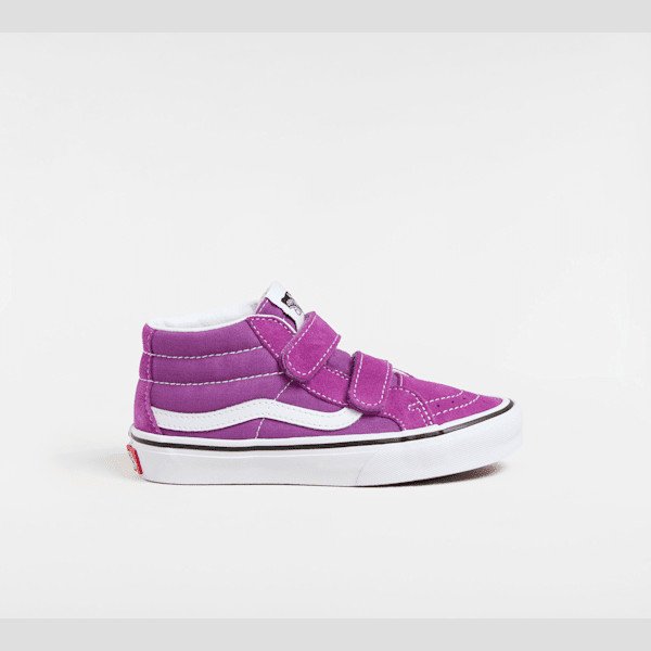 Vans - Kids Sk8-Mid Shoes (4-8 Years), Purple, Size: 12